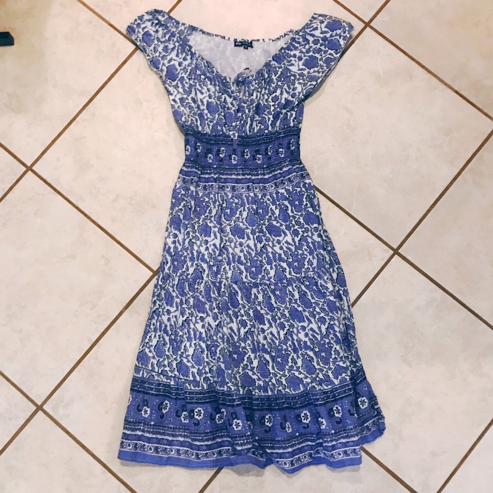 Adorable Comfy Floral Peasant Dress